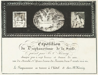 Werbeplakat für das Transparent-Kabinett in Bern